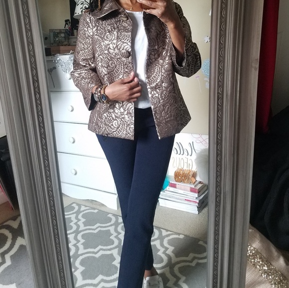 Banana Republic Metallic Blazer Small - Picture 6 of 10